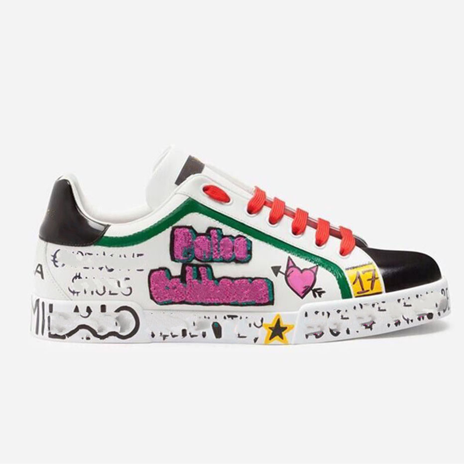 Classiques femmes Espadrilles chaussures de créateur plates baskets toile et véritable mocassins en peau d'agneau deux tons bout pointu mode