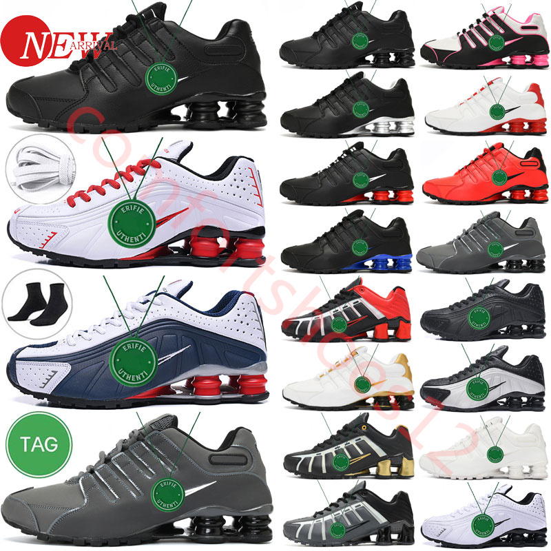 

2023 shox tl running shoes men r4 oz nz 301 Metallic Hematite Dark Grey Triple Black White Silver Royal Blue Speed Red men outdoor sports trainer silver sneakers, # 26