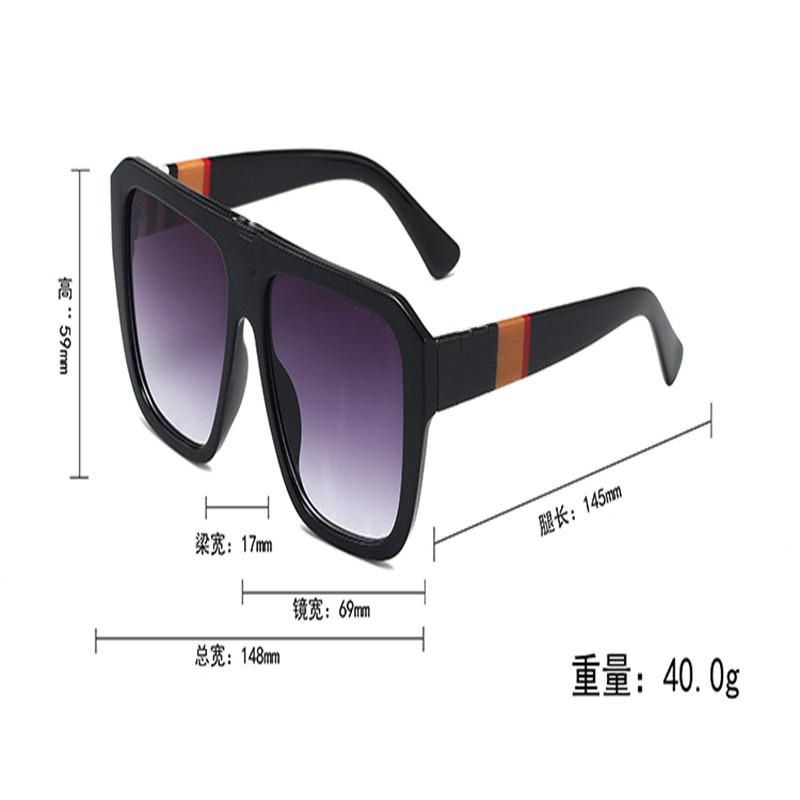 

Fashion luxury personality sunglasses Sunglasses Sunglasses Designer brand black framed glass lenses suitable for men and women