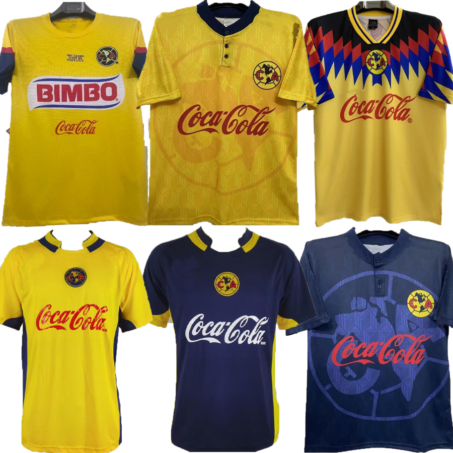 

2004 2005 2006 Retro Club America soccer jerseys 95 96 04 05 06 C.BLANCO vintage classic football shirt S-2XL, Beige