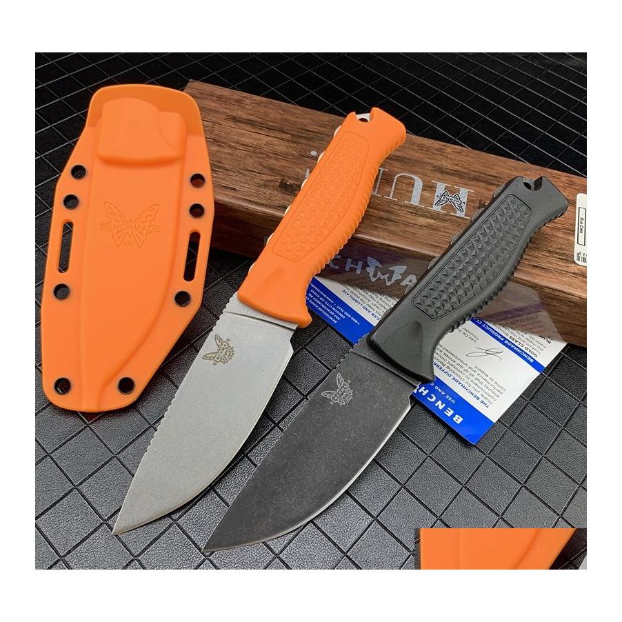 

Camping Hunting Knives Benchmade 15006 Steep Country Fixed Blade Orange Black Outdoor Survival Knife Tactical Camp Edc Selfdefense T Dhroq