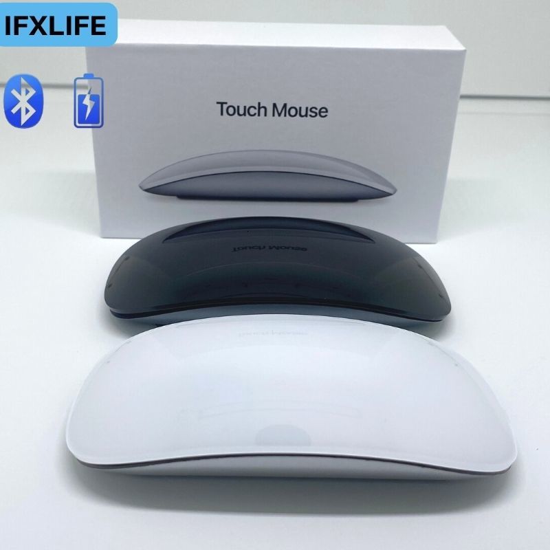 

Mice IFXLIFE Mouse Bluetooth Nirkabel untuk APPLE Air Pro Desain Ergonomis Multi touch BT 230515