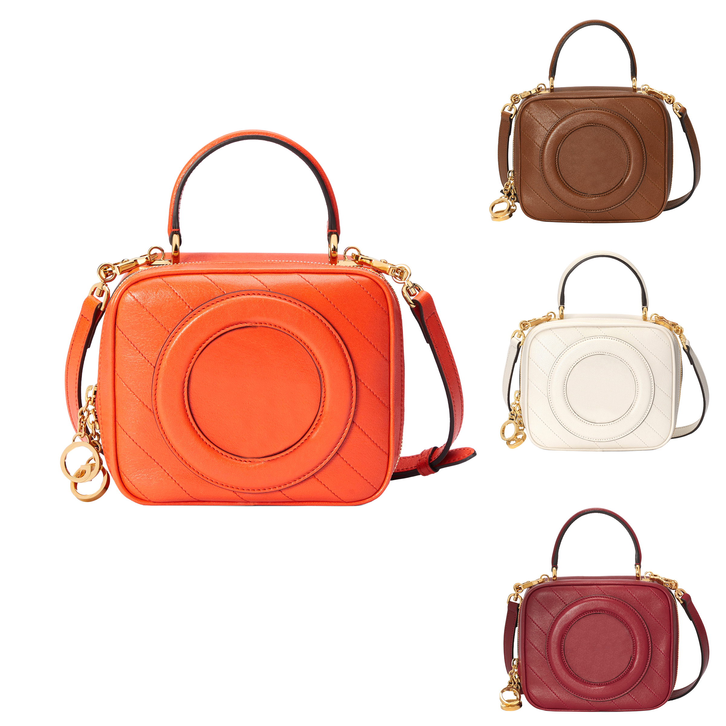 

mini pochette blondie toiletry bag luxury Designer tote shoulder black clutch round bags Womens mens cross body envelope purses pouch handbags Genuine leather Bags, Orange