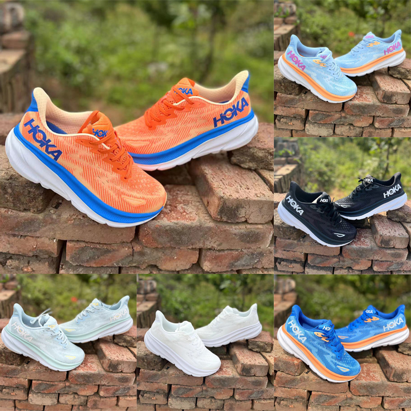 

Hoka One One Clifton 9 Running Shoes Bondi 8 Clifton 8 Athletic Shoes Sneakers Shock Absorbing Road Fashion Mens Womens Unisex Triple White Black Size 36-45, 48-clifton 8
