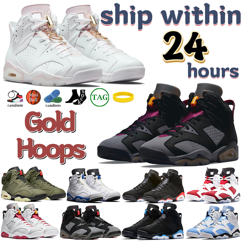 Designer 6 6s Basketball Shoes jumpman Gold Hoops Bordeaux Cactus British khaki Singles Day TS Cactus men sneakers Tech Chrome Carmine Washed Den