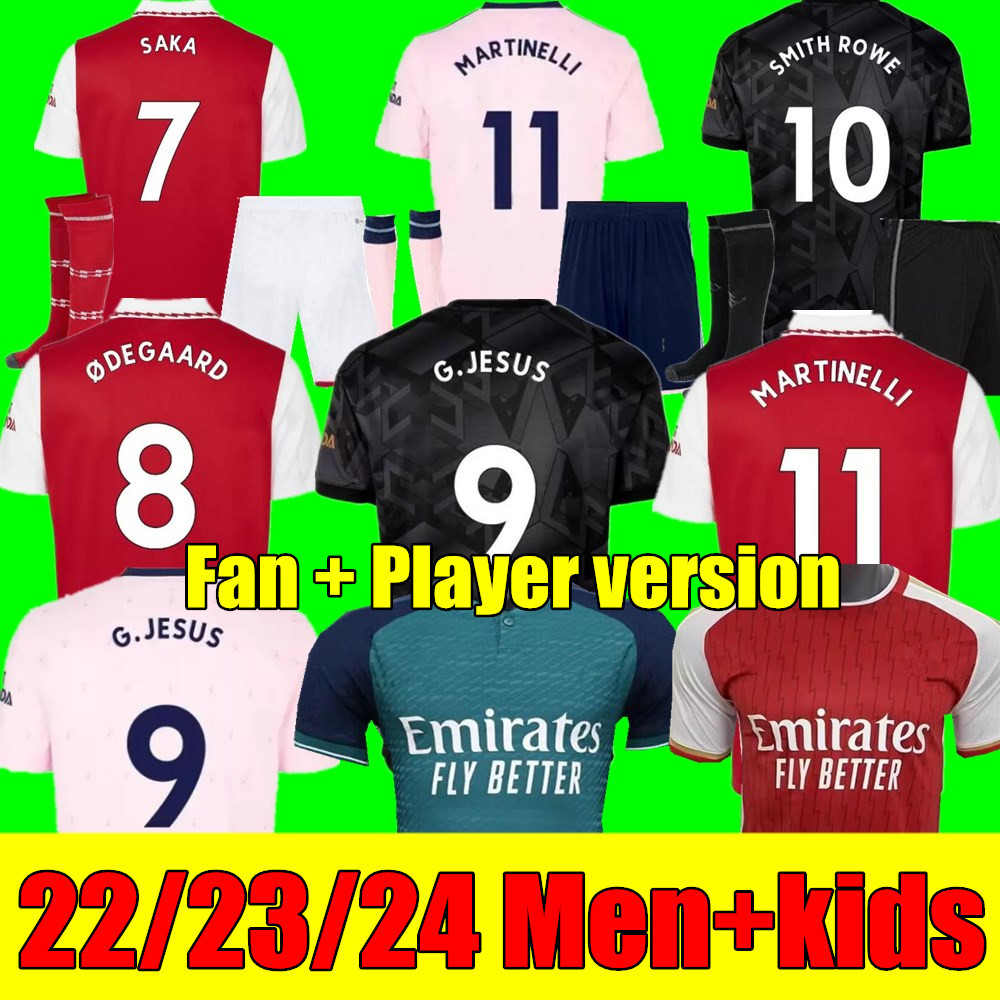 

New 22 23 24 PEPE SAKA soccer jersey home away 3rd Gunners MARTINELLI ODEGAARD THOMAS WILLIAN NICOLAS TIERNEY SMITH ROWE ARSENALS 2023 2024 football shirt Men Kids kit, Adult home+league patch