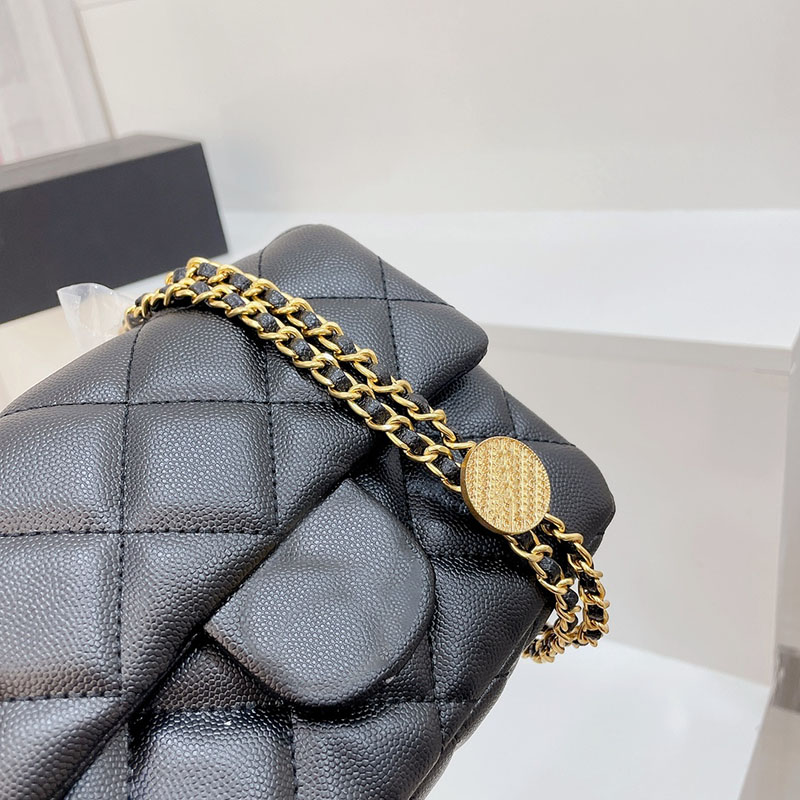 

Designer Bag Luxurys Gold Chain Wallet Totes Elegant Clutch Flap Handbag Classic Famous Fashion MINI Bags Travel Crossbody 22a WOC Summer Shoulder Two Size 20cm 17cm