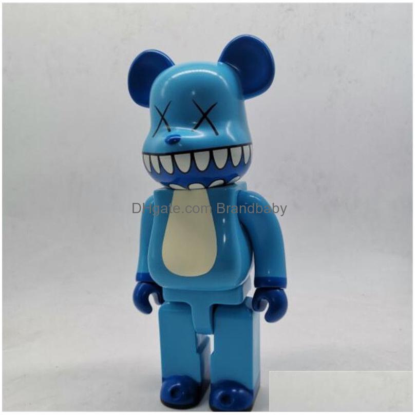 newest games 400% 28cm the bearbrick chomper companion pvc fashion bear figures toy for collectors bearbrick art work model decoration