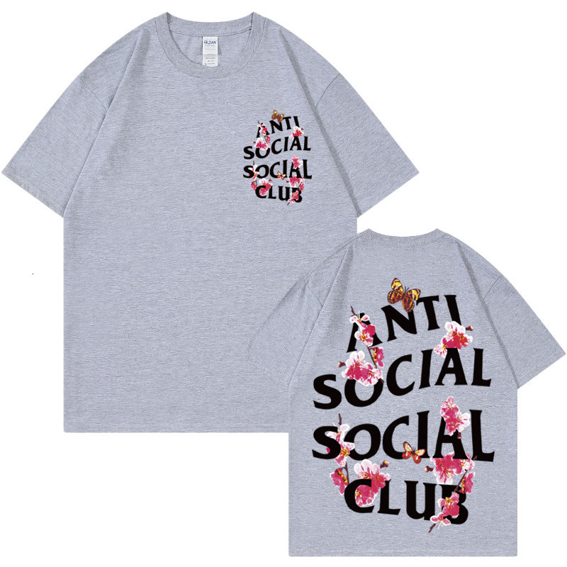 

Mens 2023 TShirts Summer men sport fitness antisocial fashion brand club print alphabet graphic oversized classic womens mens tshirt