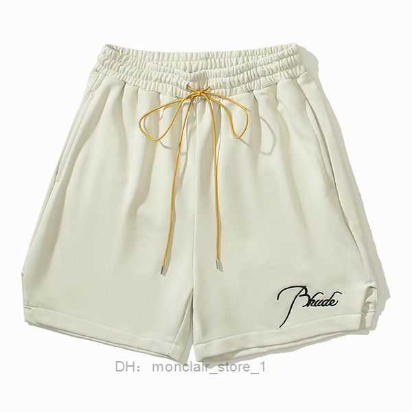 

1to1 2023 Rhude Shorts Designers Mens Basketball Panel Court Swim Trunks Sweat Senna Flight Yachting Short 5 6VZL
