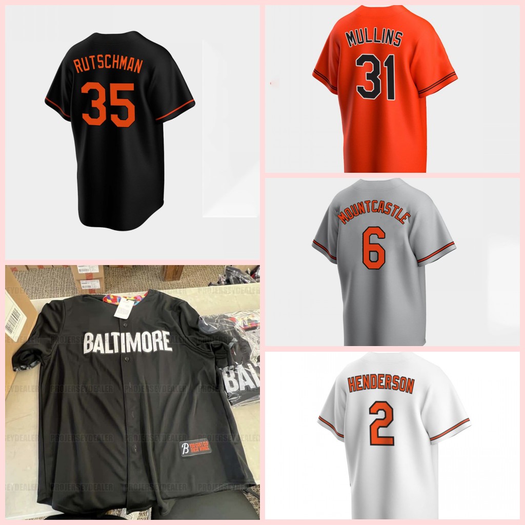 

2023 City Connect Oriloes Jersey Adley Rutschman Austin Hays Cedric Mullins Ryan Mountcastle Anthony Santander Frazier Mateo Gunnar Henderson, Home red