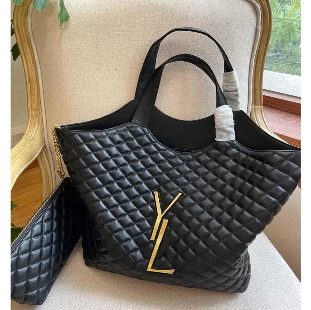 

Icare Maxi Bag designer bag Women tote bags soft Attaches Crossbody Shopping beach fashion famous Large Totes Shoulder Purse Handbags, Black