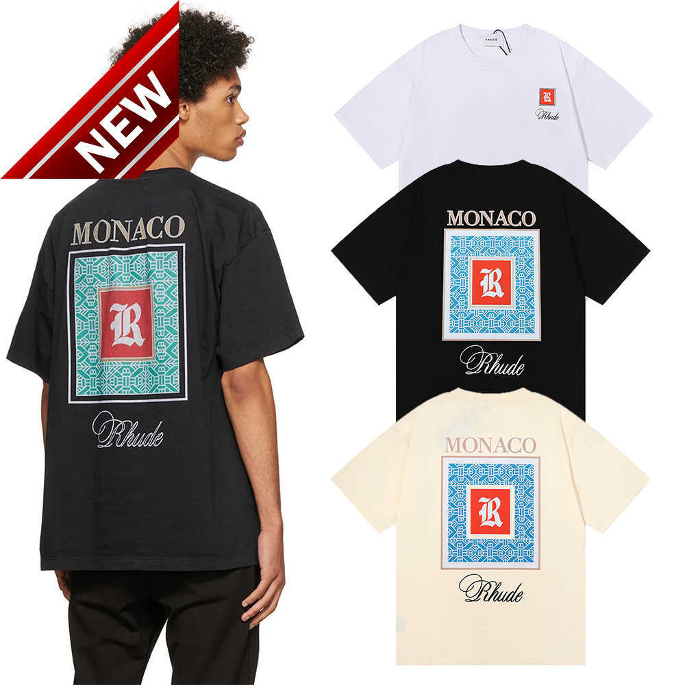 

Men's T-shirts Designer t Shirts Men Shirt Women Mens Clothing Graphic Tees Pattern Tops Summer Short Sleeve Tshirt Hip Hop Letters Graffiti Print Loose Rhude Causal, 10