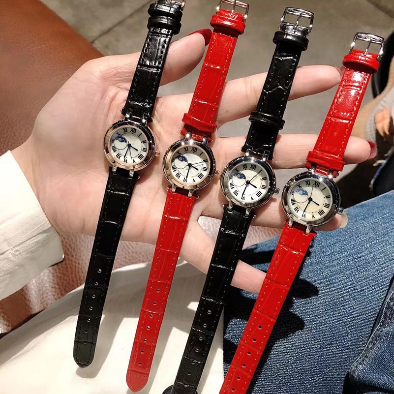 

Boutique ladies' watch Imported quartz movement Leather strap Diameter 30mm2, Color 3