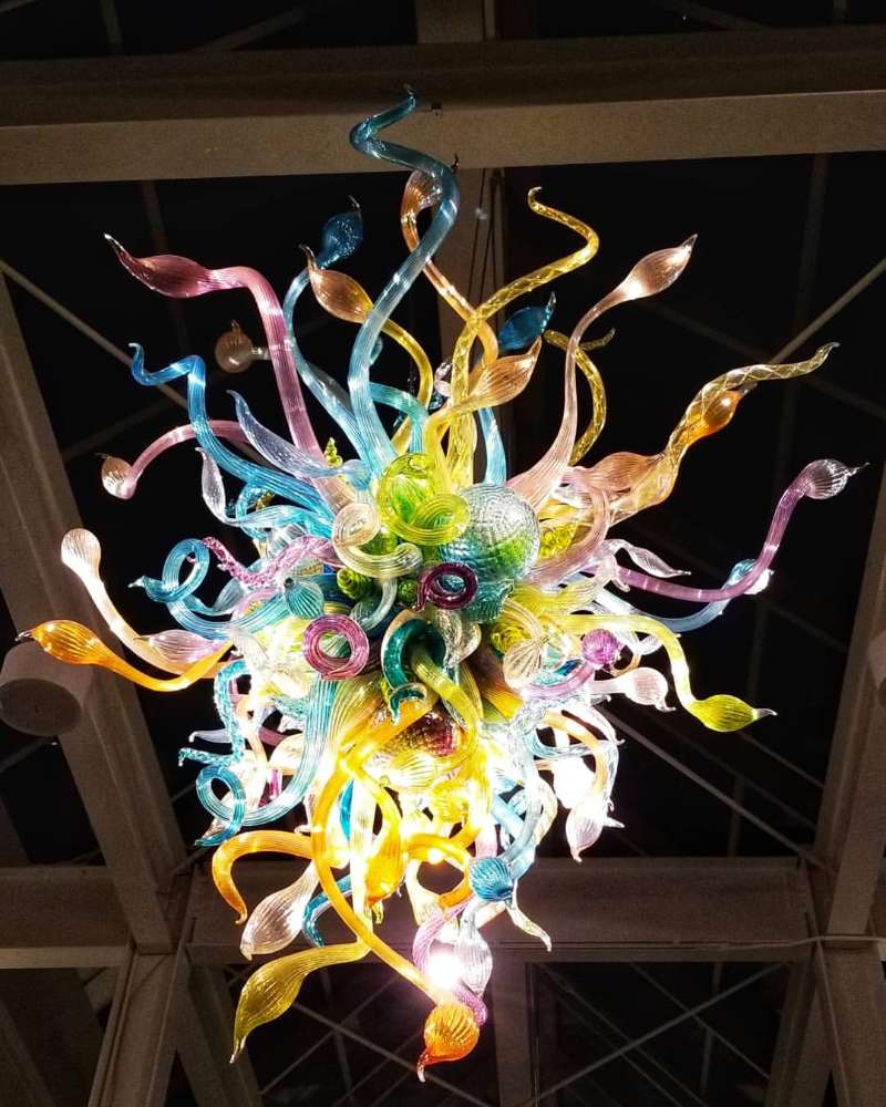 

Living Room Modern Art Chandelier Lighting Cheap Hanging LED Murano Glass Pendant Lights