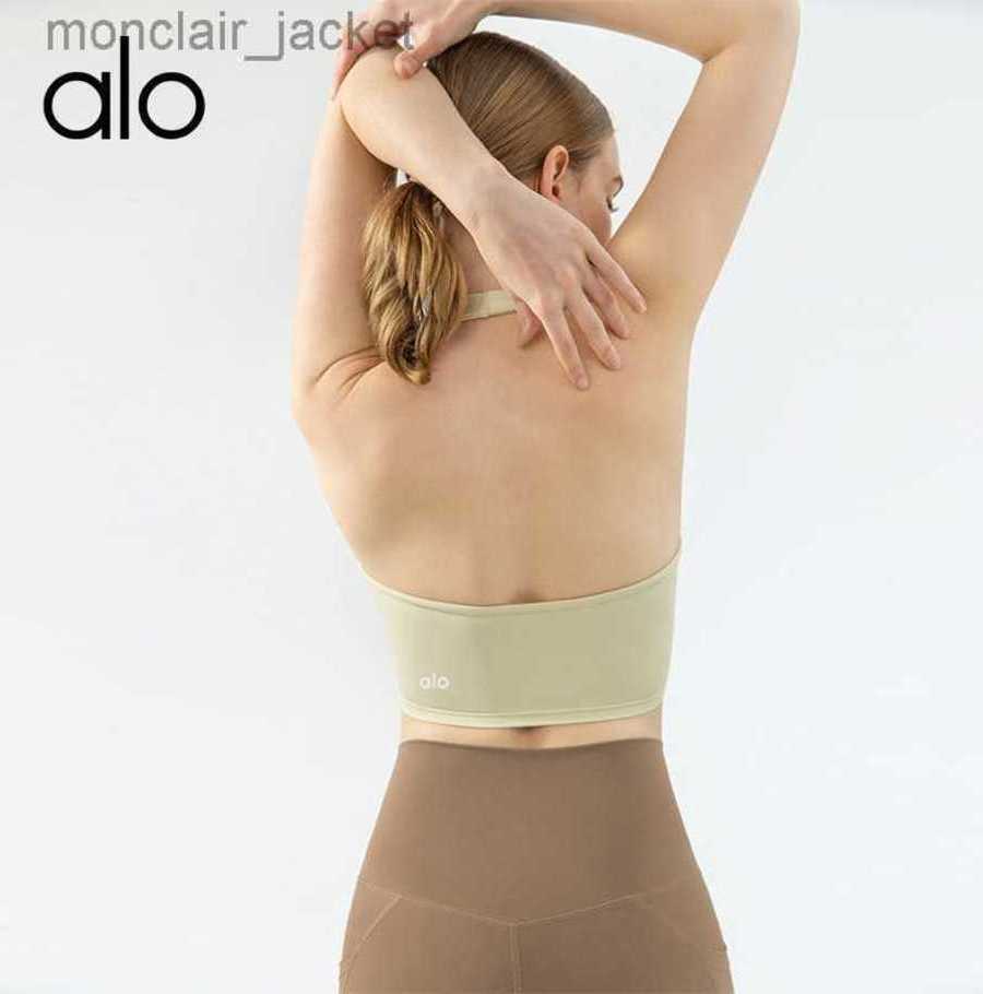 

Desginer Yoga Tops Sports Bra Tank Top Bra Shockproof Gathered Shaped High Support Fitness Wide Shoulder Bra Female 23SSA, Black