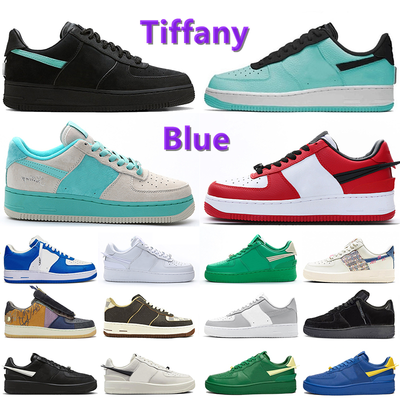 

Tiffany 1 Men Women Running Shoes Blue Ambush x Pine Green Triple White Grey Black Platform University Red Paisley Patent Brown Mens Trainers Sports Sneakers, Color#1