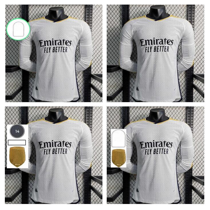 

BENZEMA ALABA soccer jerseys 23 24 home away third LONG SLEEVE Tchouameni football shirt CAMAVINGA ASENSIO MODRIC 2023 2024 uniforms VINI JR real madrids, 22/23 fans version