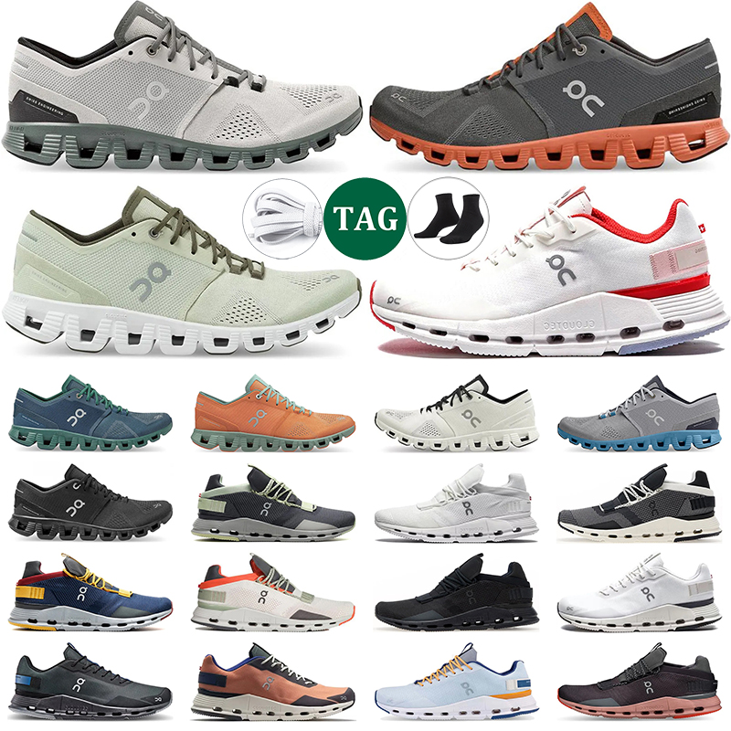 

on cloud running shoes men women oncloud Black White Storm Blue Tide Rust Rock Grey mens trainer, # 8