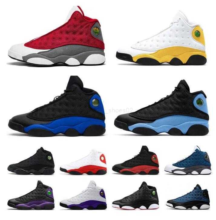 

Jumpman 13 13s Black Flint mens basketball shoes French University Blue Black Cat bred Court Purple Del Sol Starfish He Got Game Hyper Royal men sports sneakers 40-471, 11