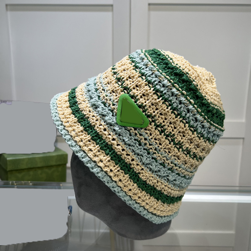 

New P Brand bucket hat designer Mens Fisherman Beach hats Fashion Street Trendy Cap Womens Knitted Hat Outdoor Sunshade Caps, P1