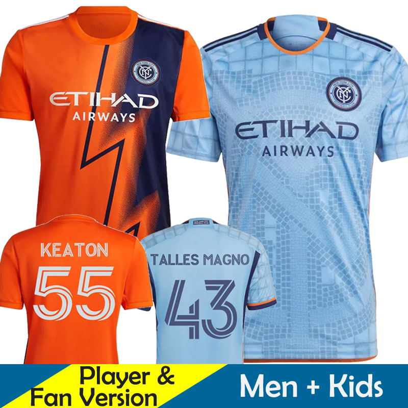 

New York City FC soccer jerseys blue NYCFC 2023 2024 Player Version 23 24 MLS Football Shirt Kids Kit Home Away Training THIAGO S.RODRIGUEZ AMUNDSEN TALLES MAGNO KEATON, Kids home