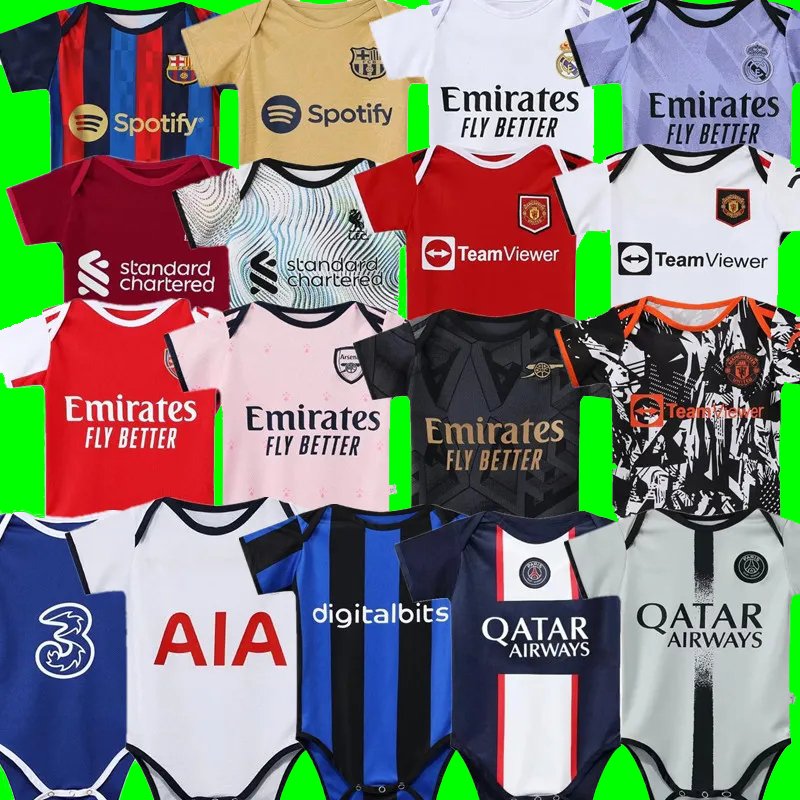 

2023 Argentina psgs Baby Soccer Jerseys 22 23 Inter Manchesters Barcelonas Home Arsen Football Kids Kit 9-12 CFC Real Madrids Milan Months Shirt Baby football jersey, 22-23 r