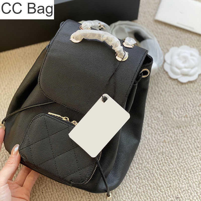 

CC Bag 22B Italy Womens Classic Black Bucket Backpack Bags Mini Caviar Leather Diamond Lattice Purse Outdoor Sacoche Fashion Street Luxury Designer Black Handbag 20
