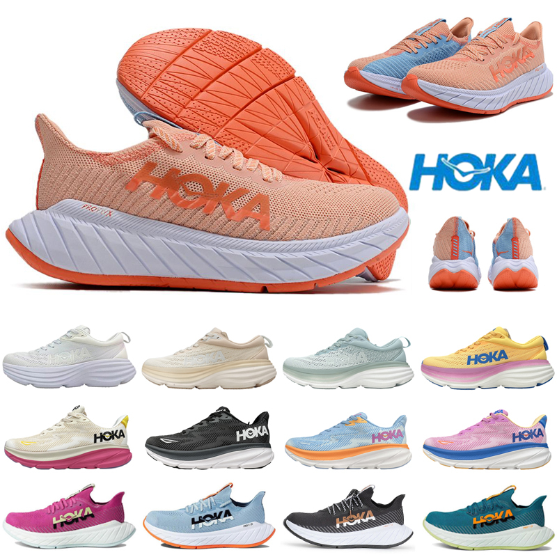 

Hoka One Carbon X3 Clifton 9 Running Bondi 8 Athletic Sneakers Shock Absorbing Road Fashion Mens Womens Unisex Sports Shoes Size 36-45, 2-carbon x 3