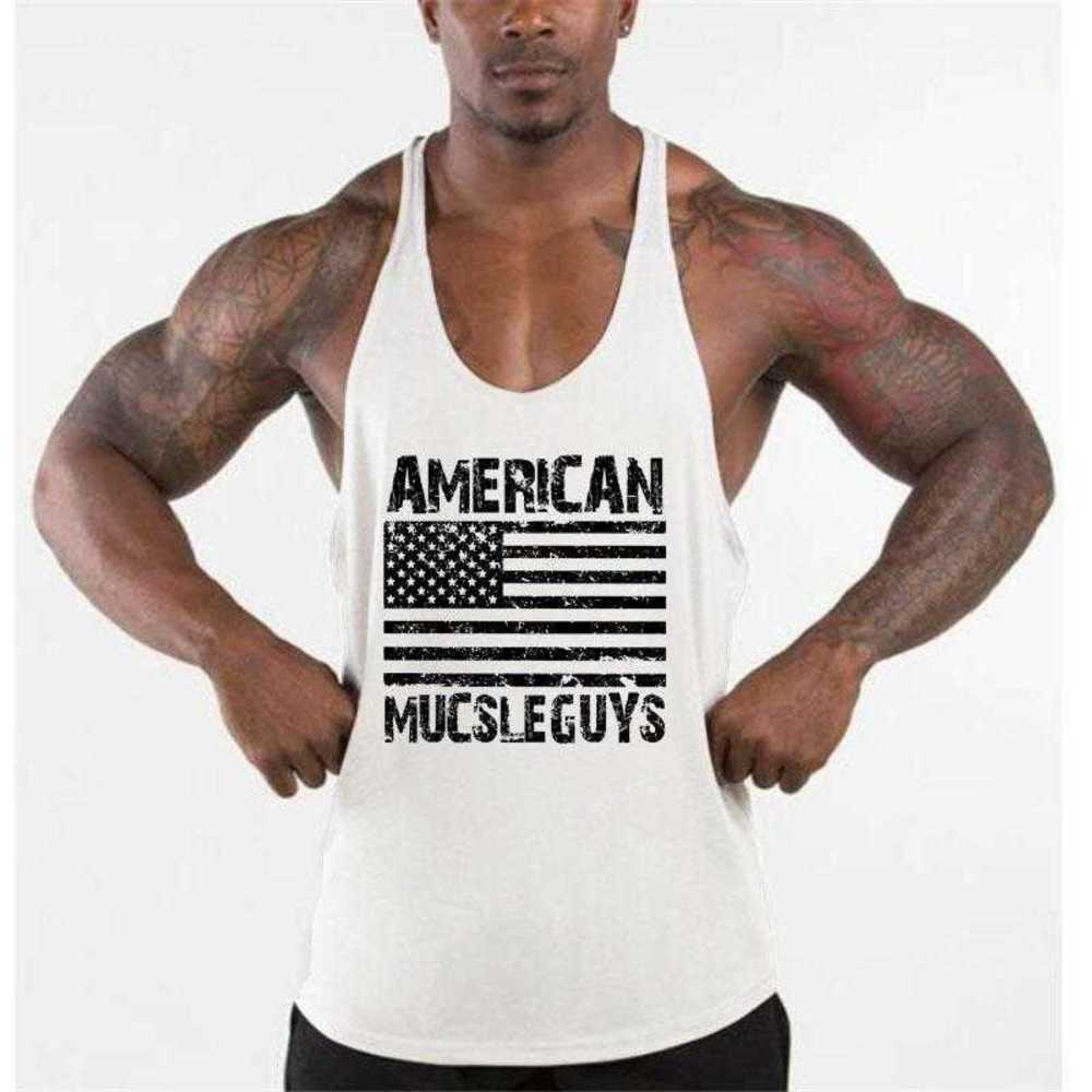 

Men's Tank Tops Bodybuilding Stringer Top Cotton Gym Sleeveless Shirt Mens Fitness y Back Vest Summer Singlet Sportswear Workout Tanktopfy0f, Yellow