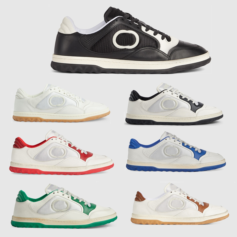 

Designer Sneakers Women Men Fashion Retro Sneakers PU Leather Casual Shoes Rubber Sole Low Breathable Mesh Design White Outdoor Tennis Shoes