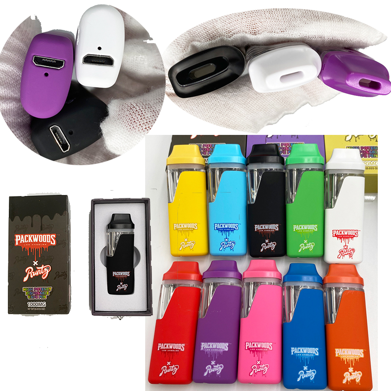 

Runtz x Packwoods Disposable vape pens 1ml pod 380mAh Rechargeable Battery Empty Vapes Pen