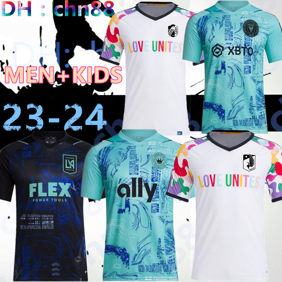 

MLS pride pre-match 2023 LA Galaxy LAFC MMinnesota Soccer Jerseys 23 24 St. L ouis City Football Shirts Atlanta Inter United FC Miami Louis''RED' One Planet adult uniform, Austin fc