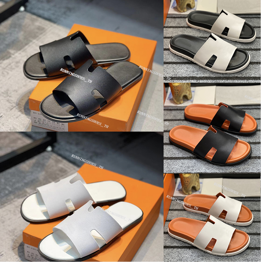 

top quality Casual Shoes Men Designer Slippers Fashion Beach Slipper Luxury Leather Sandals Party Wedding Flat Slides, 11