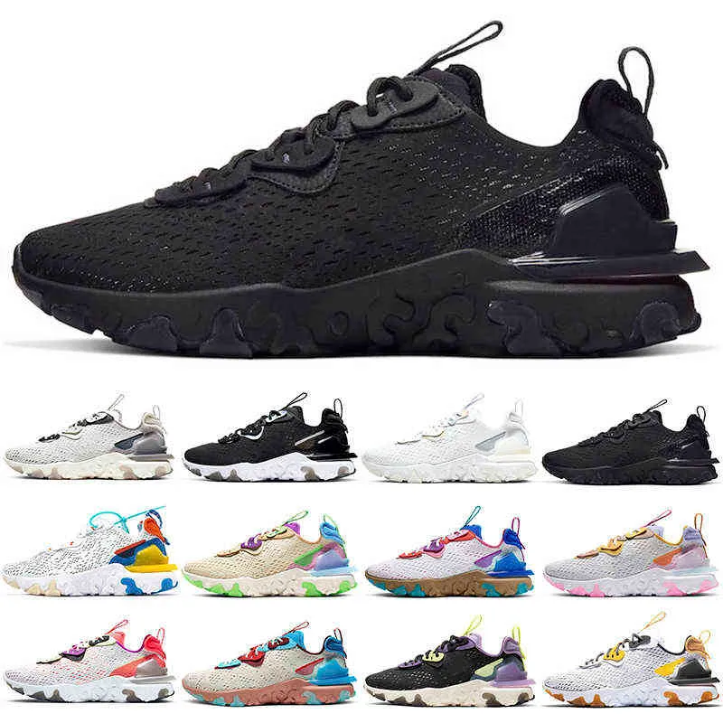 

Topest Quality React Men Women Running Shoes Trainers Triple Black White Iridescent Honeycomb Vast Grey Worldwide Phantom Sports Sneakers Size 36-46, #7 phantom 36-45
