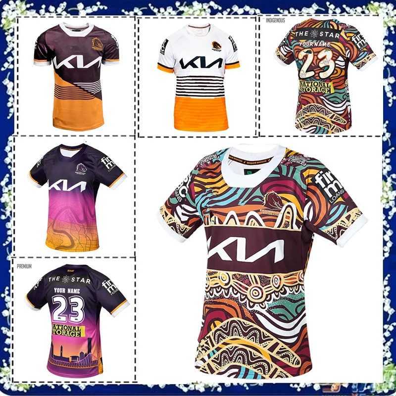 

Yc2f New Men's T-shirts Fashion Rugby 2023 Brisbane Broncos Indigenous Jersey 2023/24 Parramatta Eels Mens Commemorative Anzac Training Jersey Size S--3xl