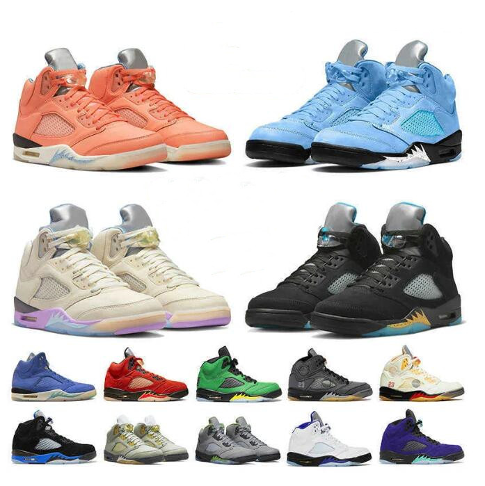 

2023 JUMPMAN 5 Craft Mens Basketball Shoes Aqua UNC 5s DJ Khaled x We The Bests Crimson Bliss Sail Concord White Raging Bull Trainers Racer Sneakers 40-47, 15