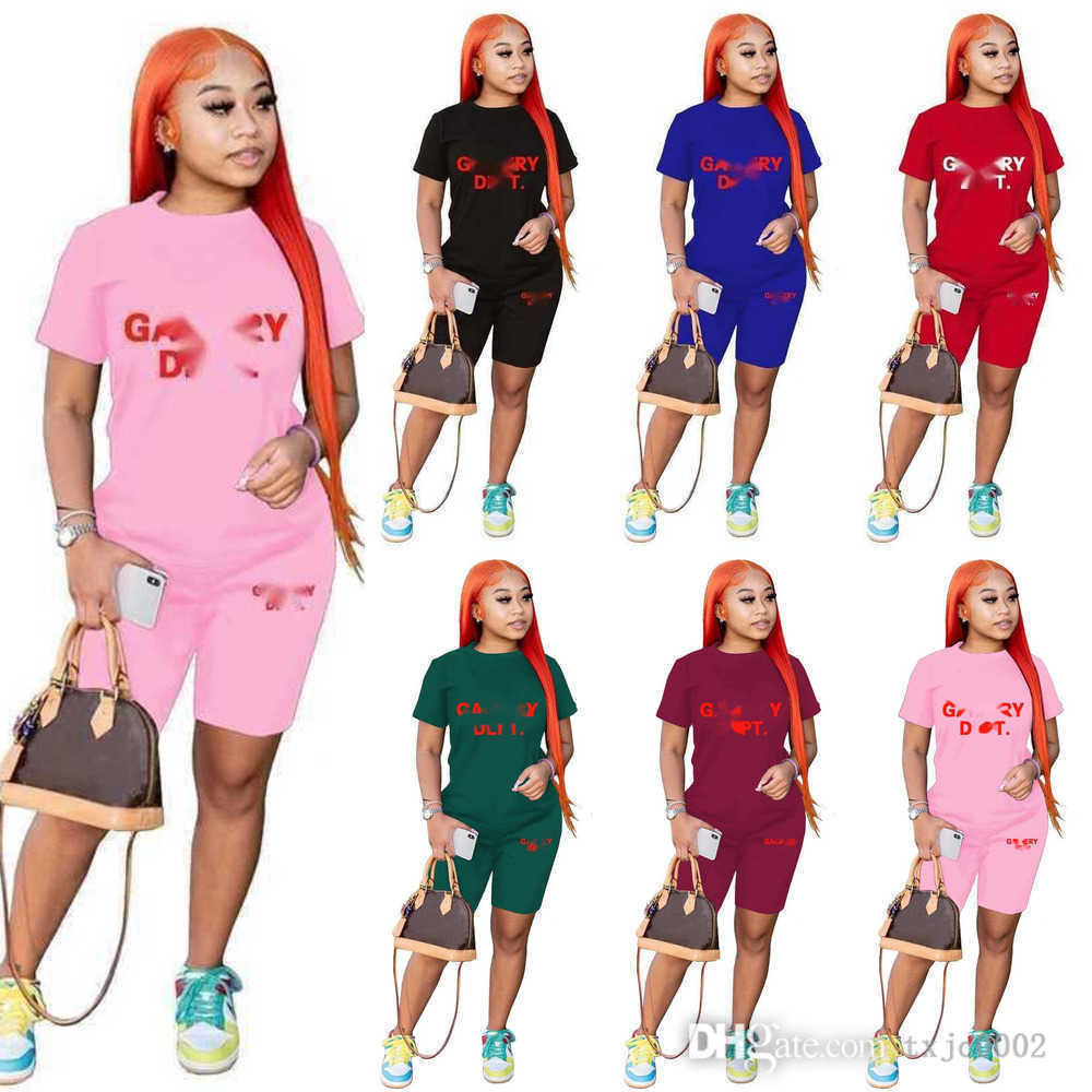 

Designer Womens Tracksuits Summer 2 Piece Sports Outfits 3XL Brand Printed Letter Short Sleeve T-shirt And Shorts Jogging Suits, Green