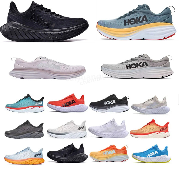 

DHgate Hoka One One Clifton 8 Athletic Shoe Running Shoes Bondi 8 Carbon X 2 Sneakers Shock Absorbing Road Fashion Mens Womens Top Designer Women Men Size 36-45 C04, # 35