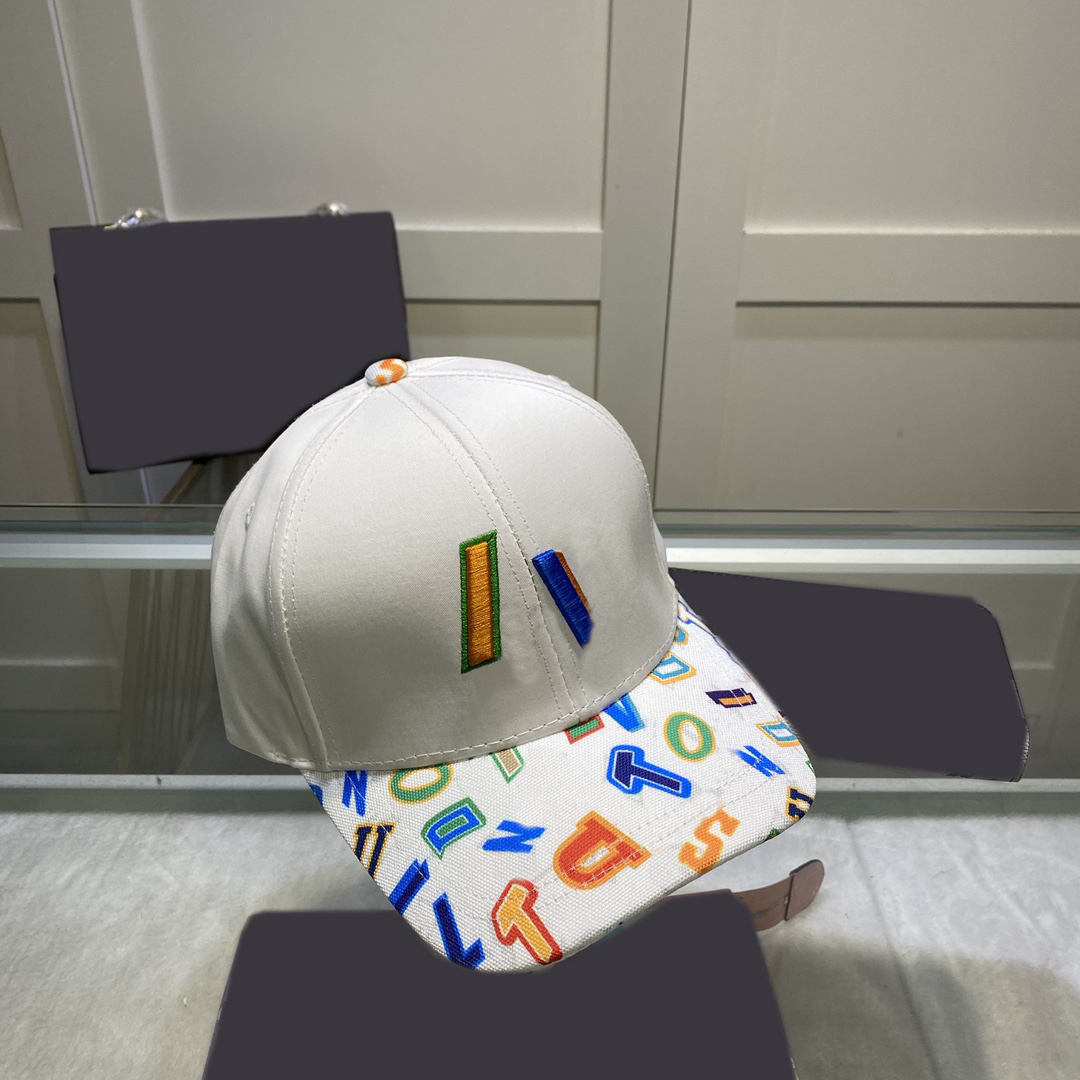 

Womens Summer Embroidery Baseball Caps Womens Designer Ball Cap Mens Luxury Sun Hats Visors Color Letter Bucket Hat Casquette 2305171BF, L-black