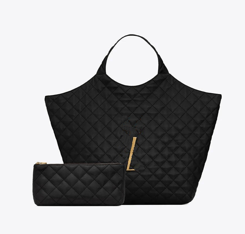 

58CM 48cm Icare Maxi Bag designer bag Women tote bags Attaches Crossbody Shopping beach yslity famous travel Large Totes Shoulders Purse Genuine Handbags, 1crocodile black