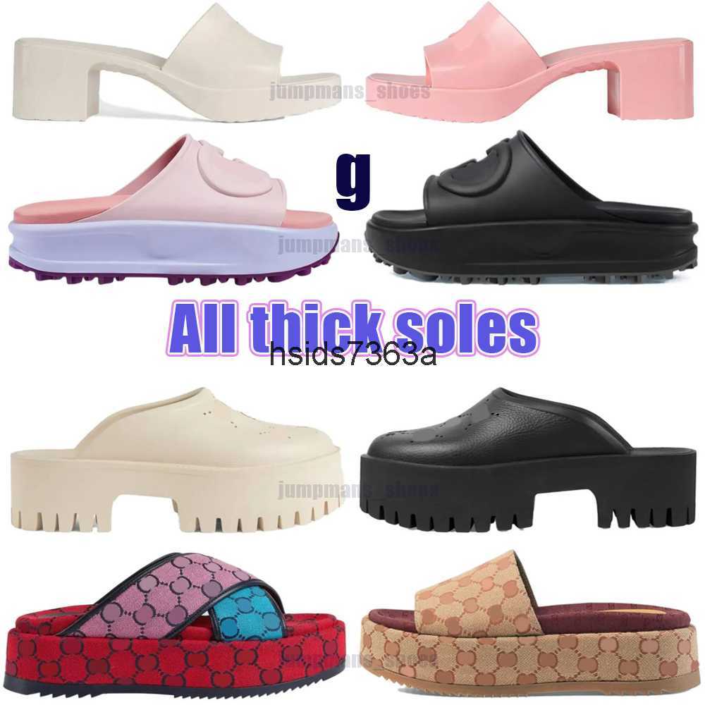 

Slipper Luxury Designer guccie Sandal Lady Slides platform wedge rainbows GGity summer slippers for Women men ladies brands dearfoam Rubber Beach, 5-4