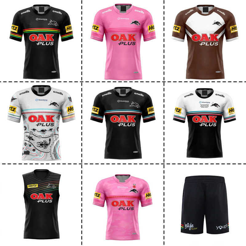 Nouveaux T-shirts pour hommes Fashion Rugby 2023 Penrith Domicile / Extérieur / Anzac / Alternatif / Entraînement / Maillot / Maillot de rugby in