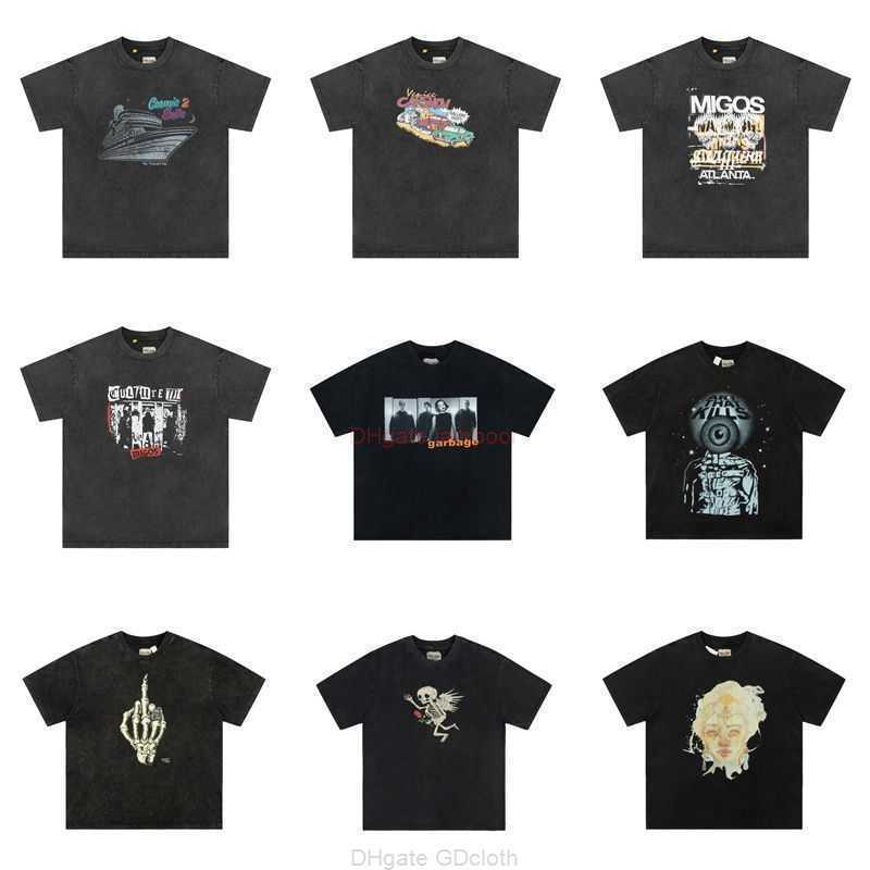 

Designer Fashion Clothing Tees Tshirt Galleryes Depts High Street Versatile Fog Wash Make Old Mens Short Sleeve T-shirt Lovers Loose Short Tee Casual Streetwear new, White vintage wash old high street
