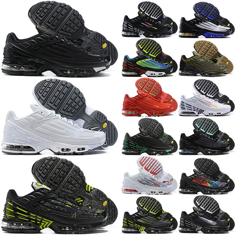 TN Plus 3 Chaussures de course Hommes Femmes Max Terrascape Triple Noir Blanc Psychic University Bleu Hyper Jade Midnight Navy Hommes Baskets Spo