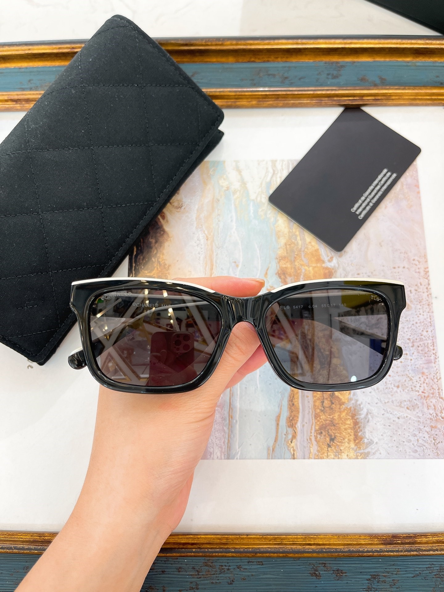 

Original Black sunglasses 5417 Designer Sunglasses men famous fashionable Classic retro luxury brand eyeglass fashion design women with box