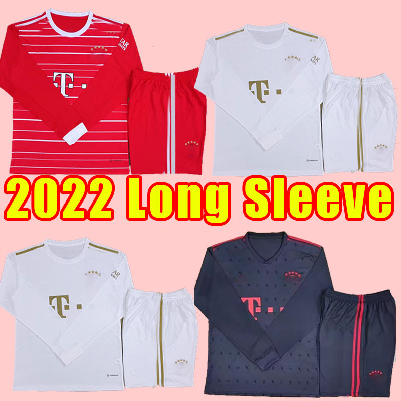 

soccer jerseys 22 23 BAYERNs DE LIGT MANE GRAVENBERCH SANE Mazraoui MULLER DAVIES KIMMICH TEL football shirts Men COMAN 2022 2023 uniform Long sleeve third MUNICH, Home