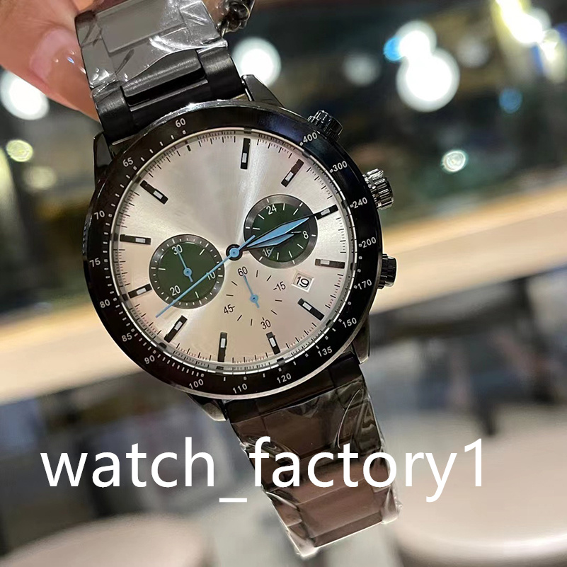 

Luxury men's watch multifunctional second hand, quartz movement, three eye timing, precision steel butterfly buckle, mineral glass mirror, Sapphire crystal