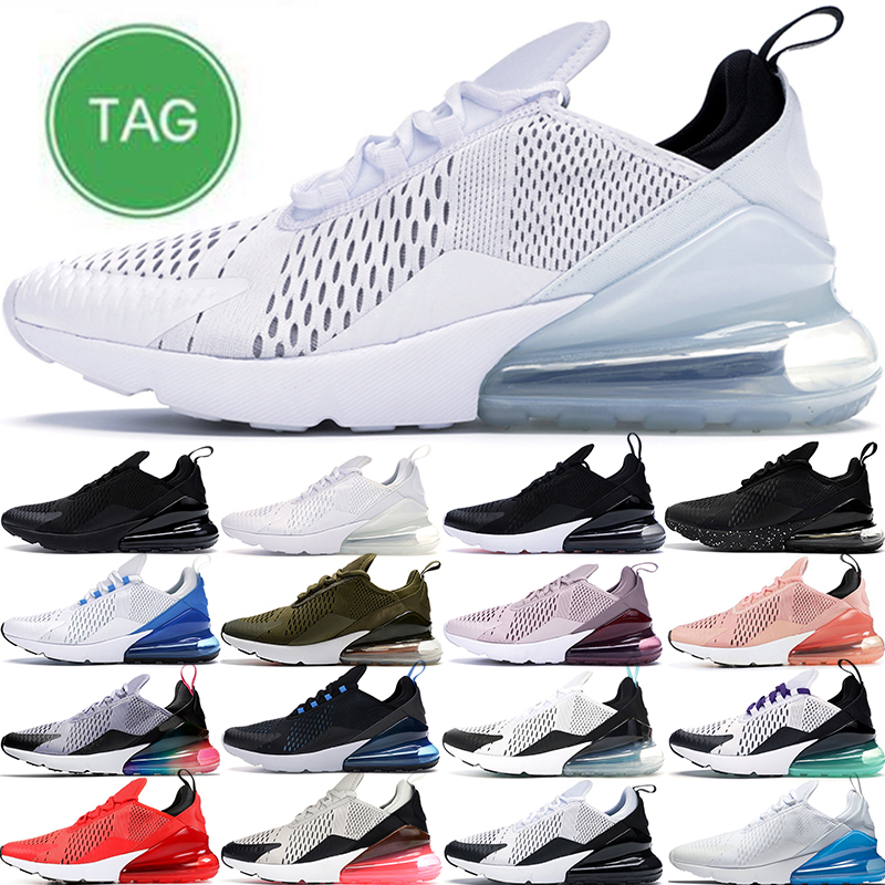 

designer airmax 270s running shoes men women Core White Triple Black anthracite black University Blue Medium Olive Be True Photo Blue sports trainers sneakers 36-45, #2 36-45 triple black