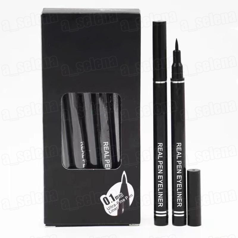 

Brand Eye Makeup Real Pen Eyeliner Black Waterproof Long Lasting Liquid Eye Liner with Seald Package, Black with logo